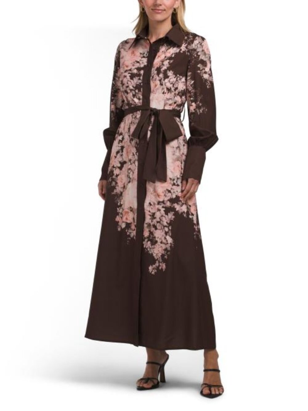 NANCY YANG Printed Shirt Dress